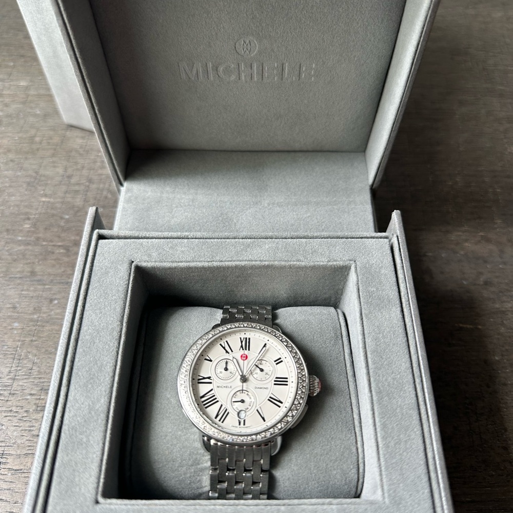 Michele Serein Silver Watch